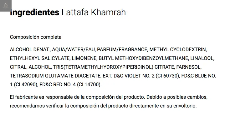 KHAMRAH 100 ml - LATTAFA - eau de parfum Dubai - Dubai Essence