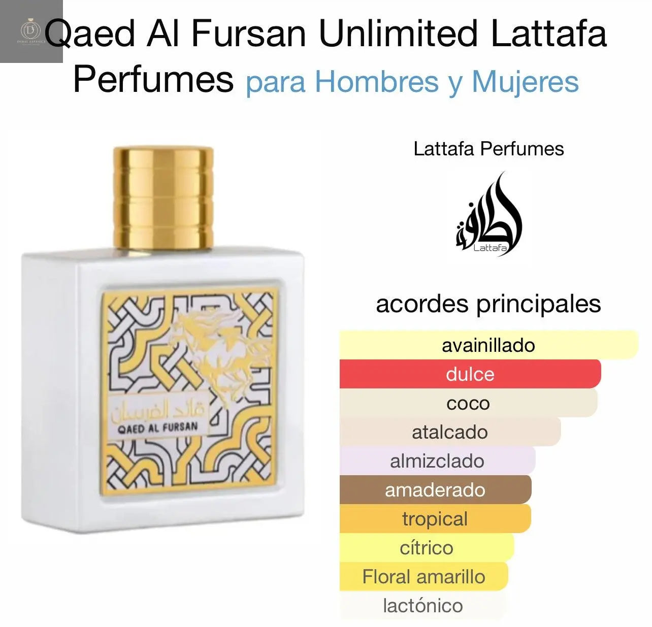 Qaed Al Fursan Unlimited Lattafa 100 ml - Mujer - Dubai Essence
