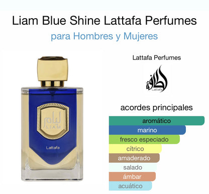 LIAM BLUE SHINE Lattafa Perfumes - Dubai Esencias