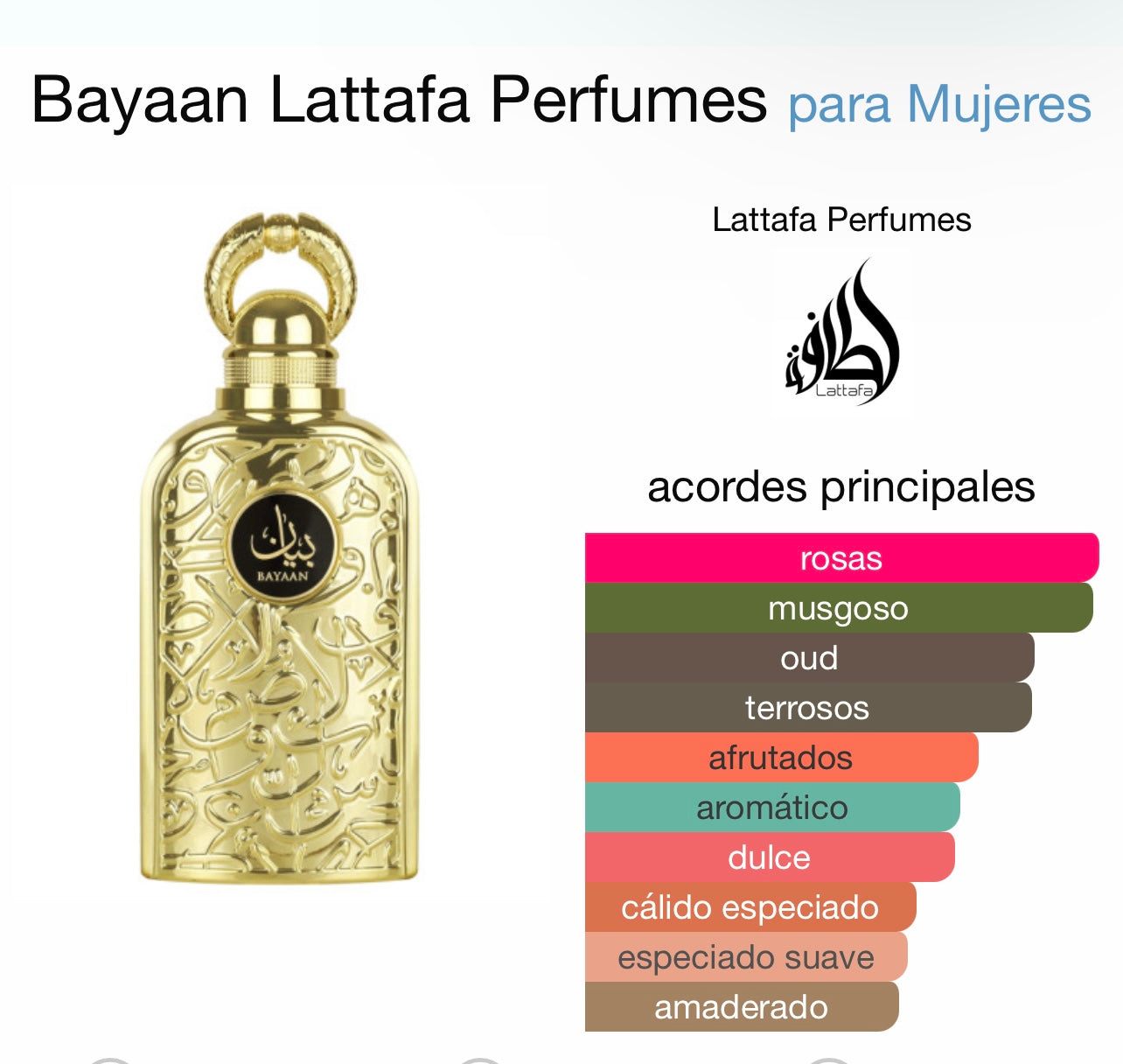 Bayaan Lattafa Perfumes - Dubai Esencias