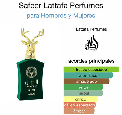 Al Noble Safeer Lattafa - 100ml - Dubai Esencias