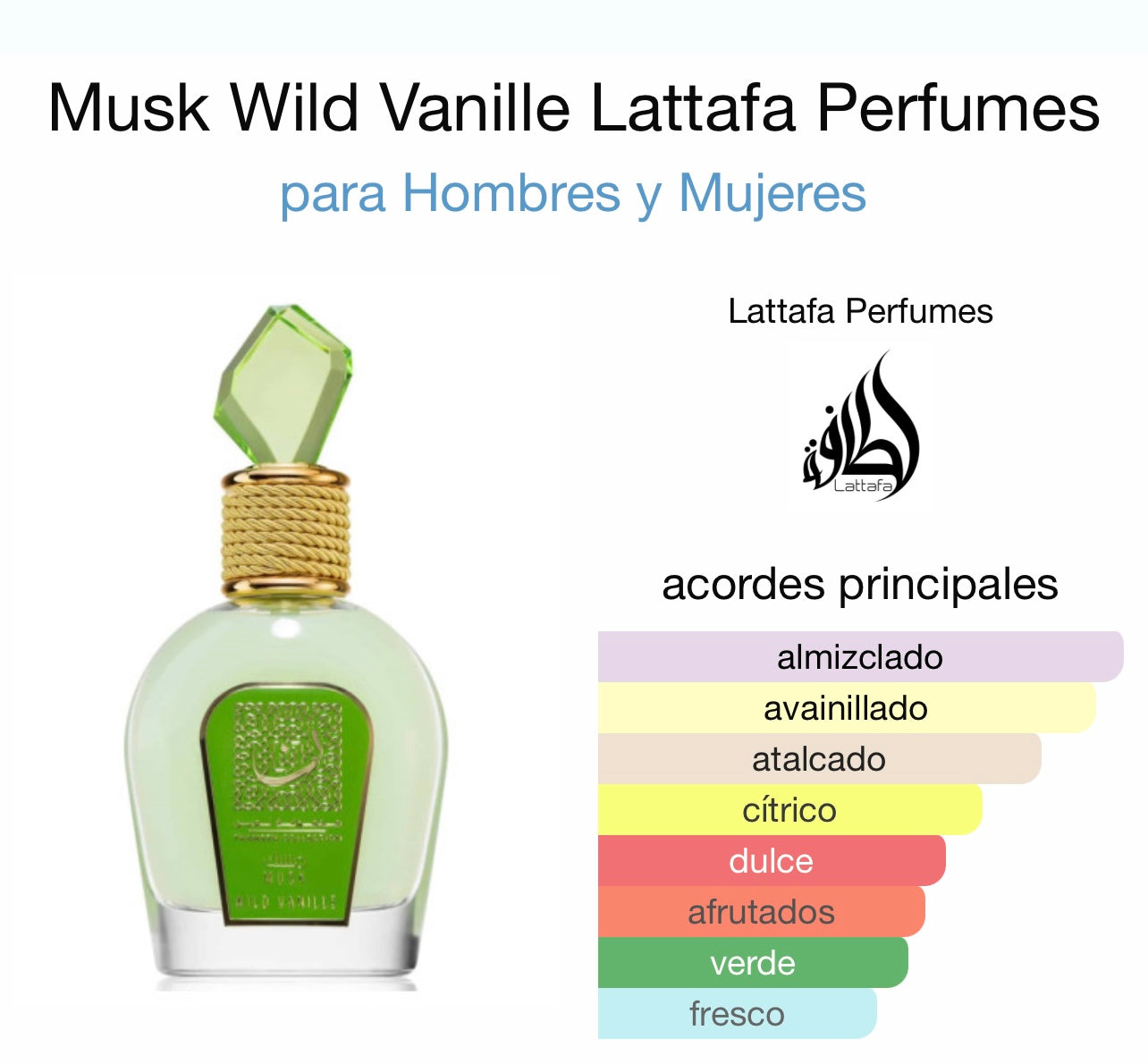 Musk Wild Vanille Lattafa Perfumes - Dubai Esencias
