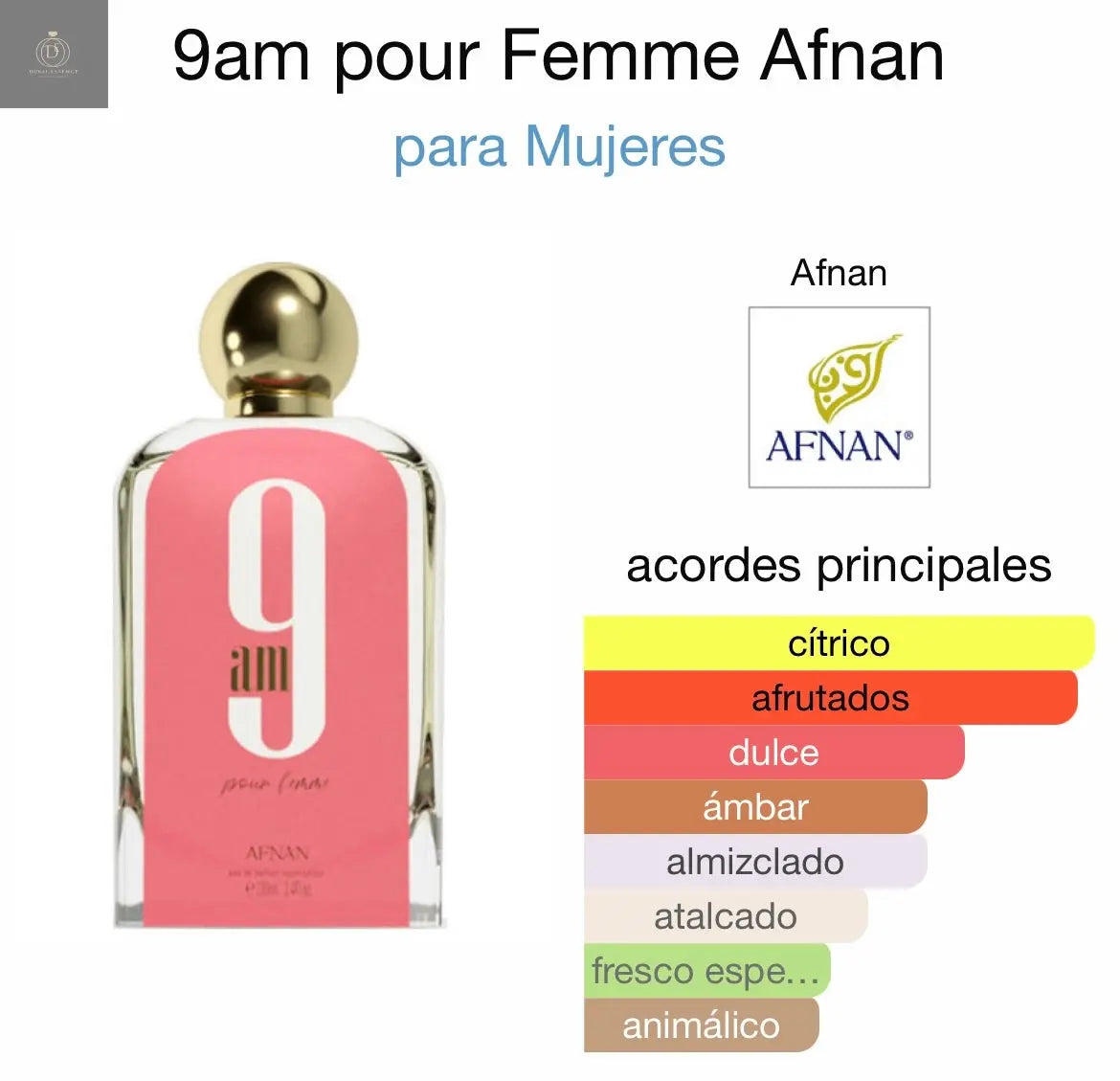 9am pour Femme 100 ml - AFNAN Afnan