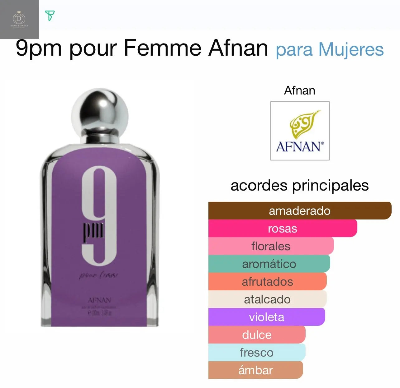 9pm pour Femme Afnan Afnan