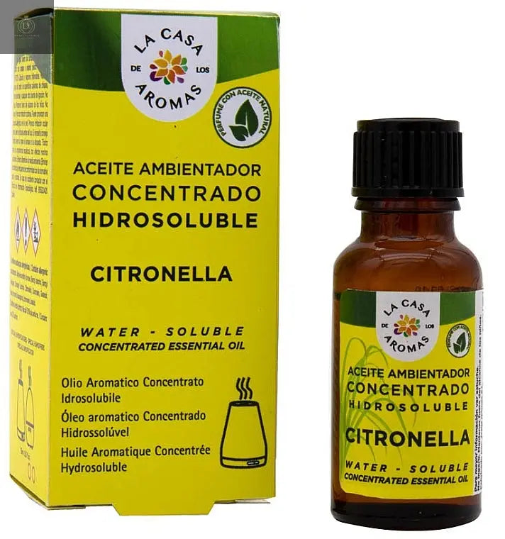 Aceite ambientador concentrado Hidrosoluble Citronella 18 ml - Dubai Esencias