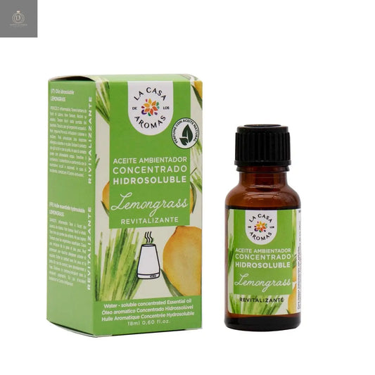 Aceite ambientador concentrado Hidrosoluble Lemongrass 18 ml - Dubai Esencias