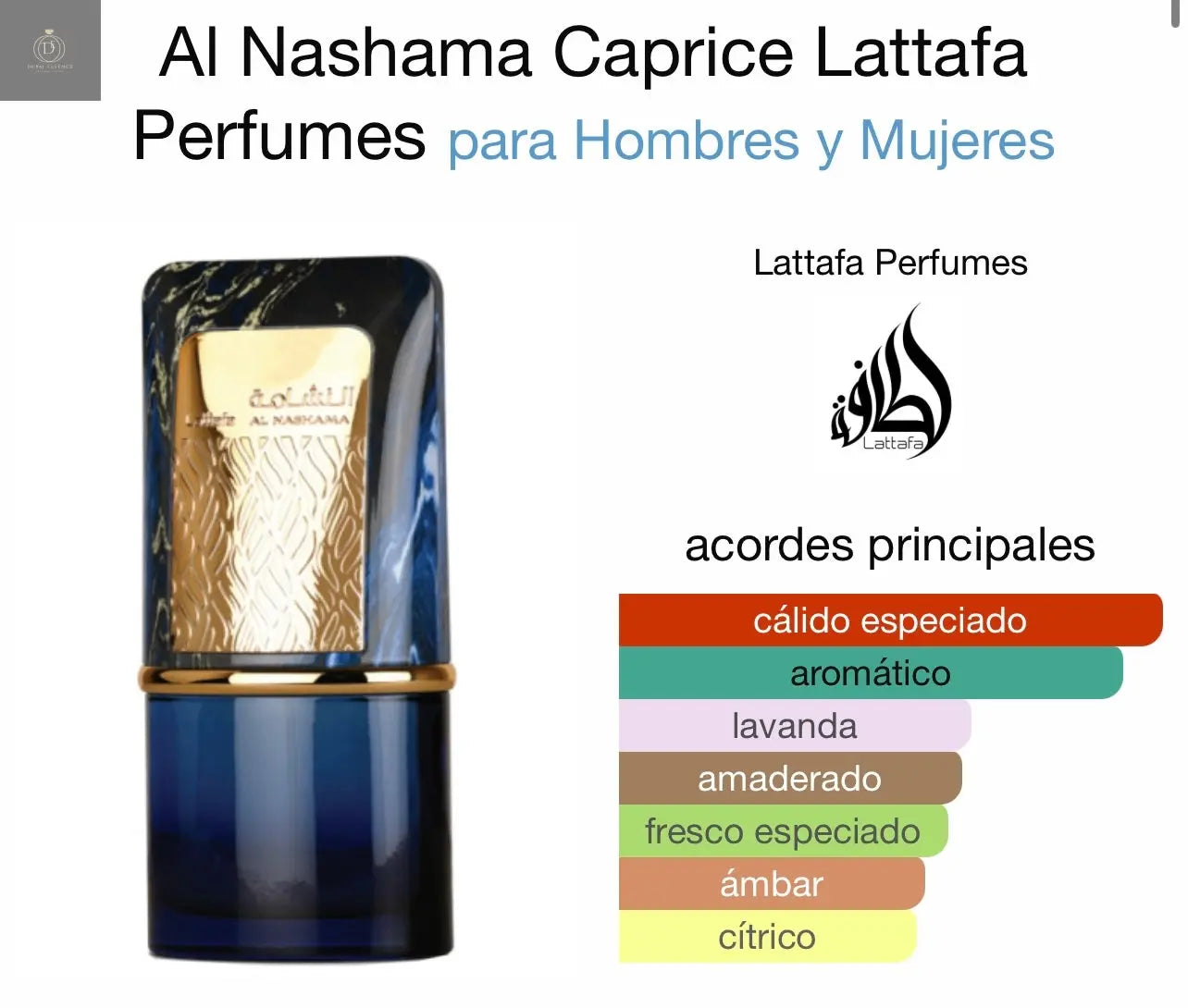 Al Nashama Caprice Lattafa 100 ml Lattafa