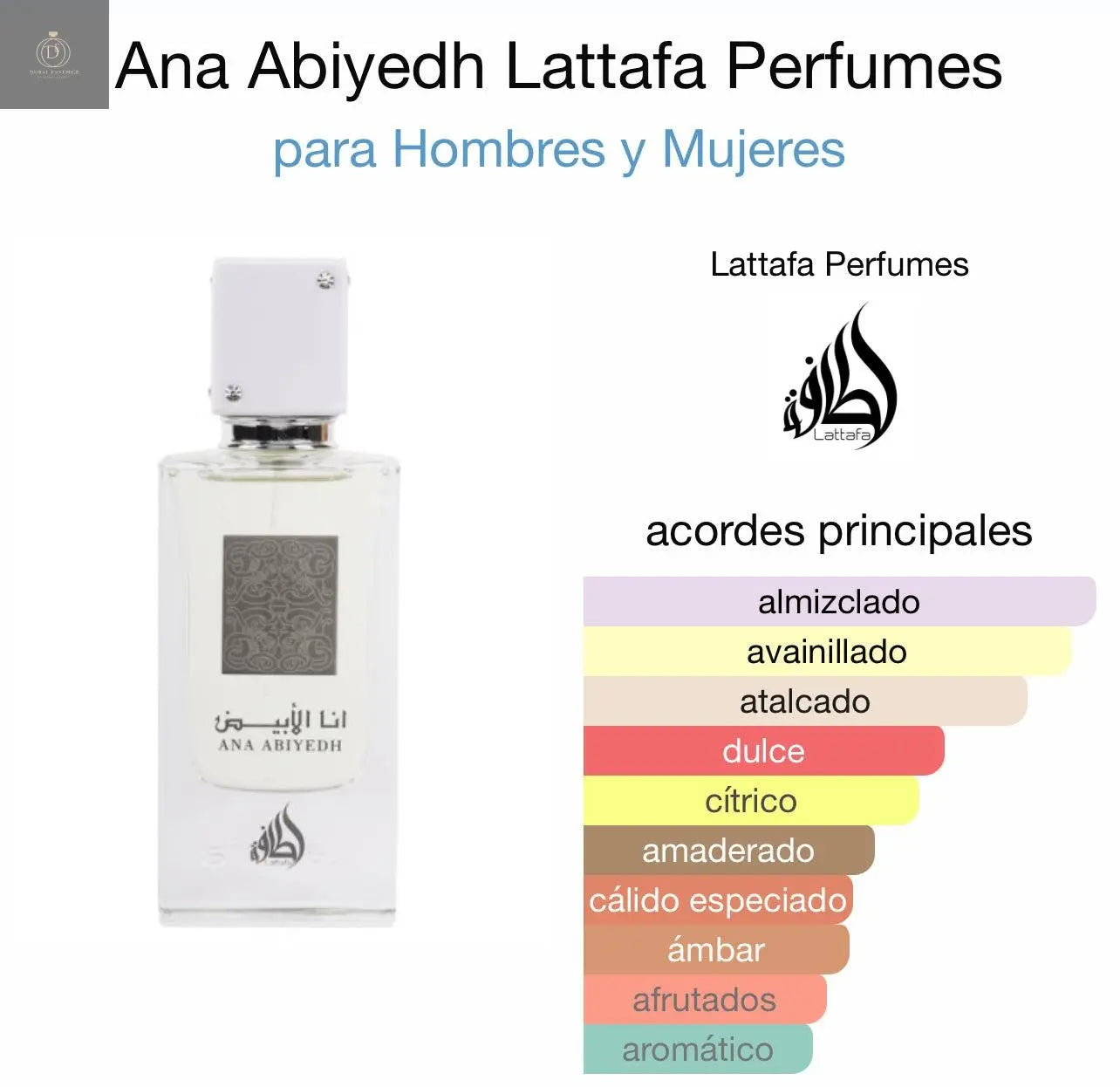 Ana Abiyedh Lattafa 60 ml - Dubai Esencias