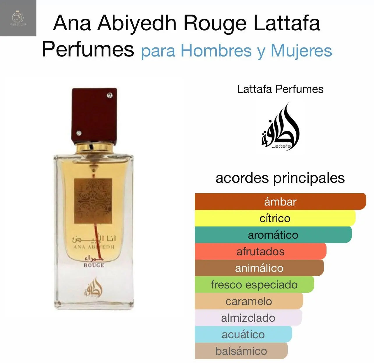 Ana Abiyedh Rouge Lattafa  60 ml - Dubai Esencias