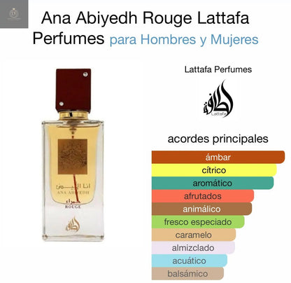 Ana Abiyedh Rouge Lattafa  60 ml - Dubai Esencias