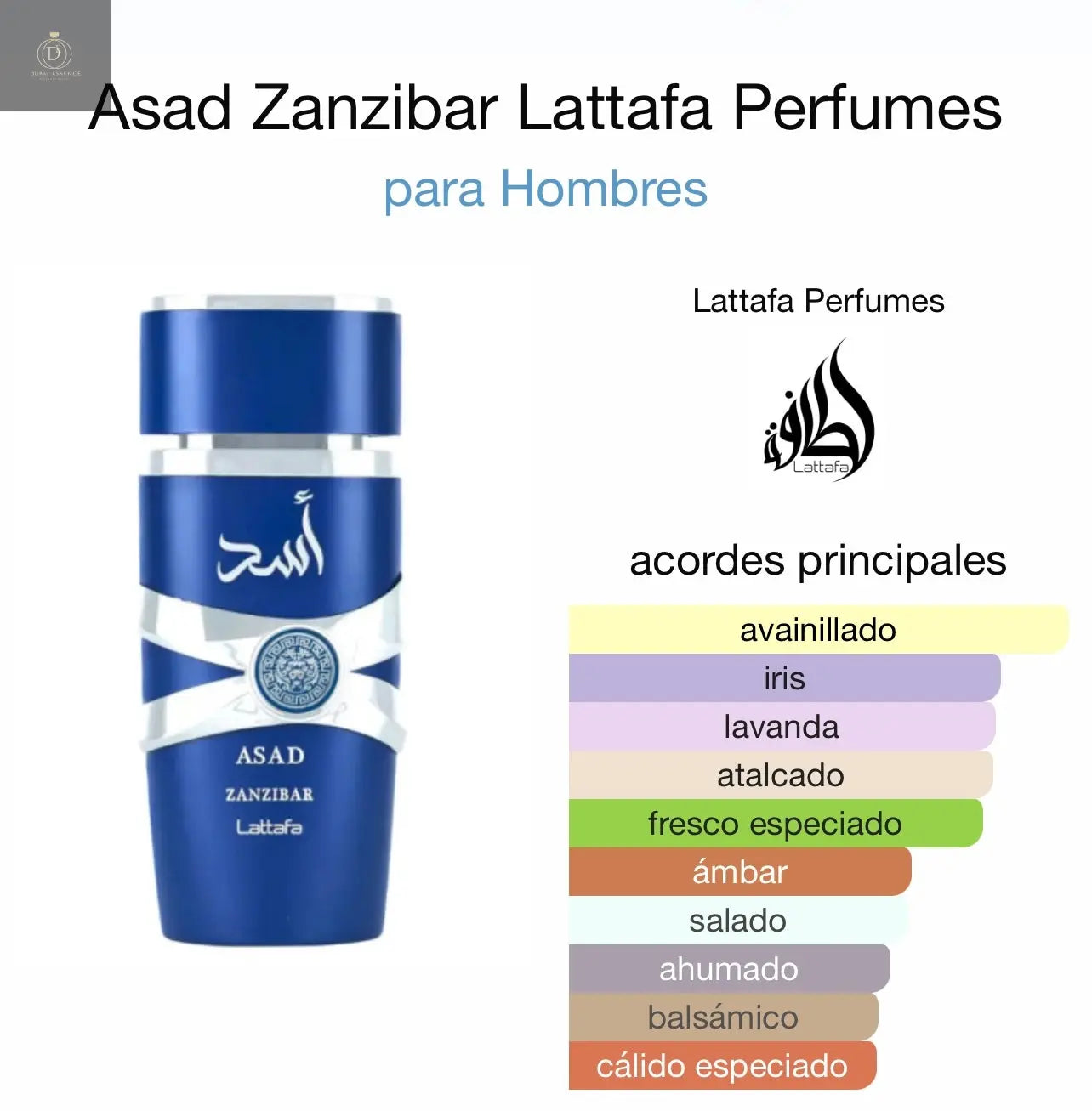 Asad Zanzíbar Lattafa 100ml Lattafa