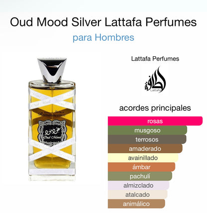 Oud Mood Silver Lattafa Perfumes - Dubai Esencias