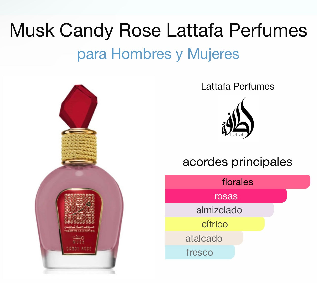 Musk Candy Rose Lattafa Perfumes - Dubai Esencias