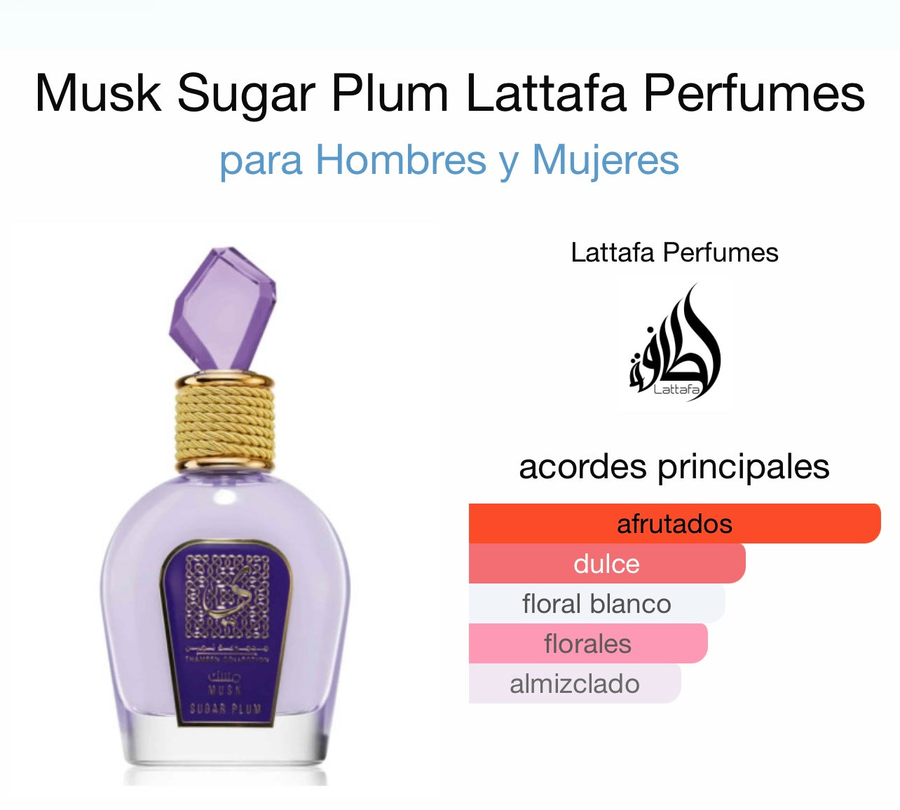 Musk Sugar Plum Lattafa Perfumes - Dubai Esencias