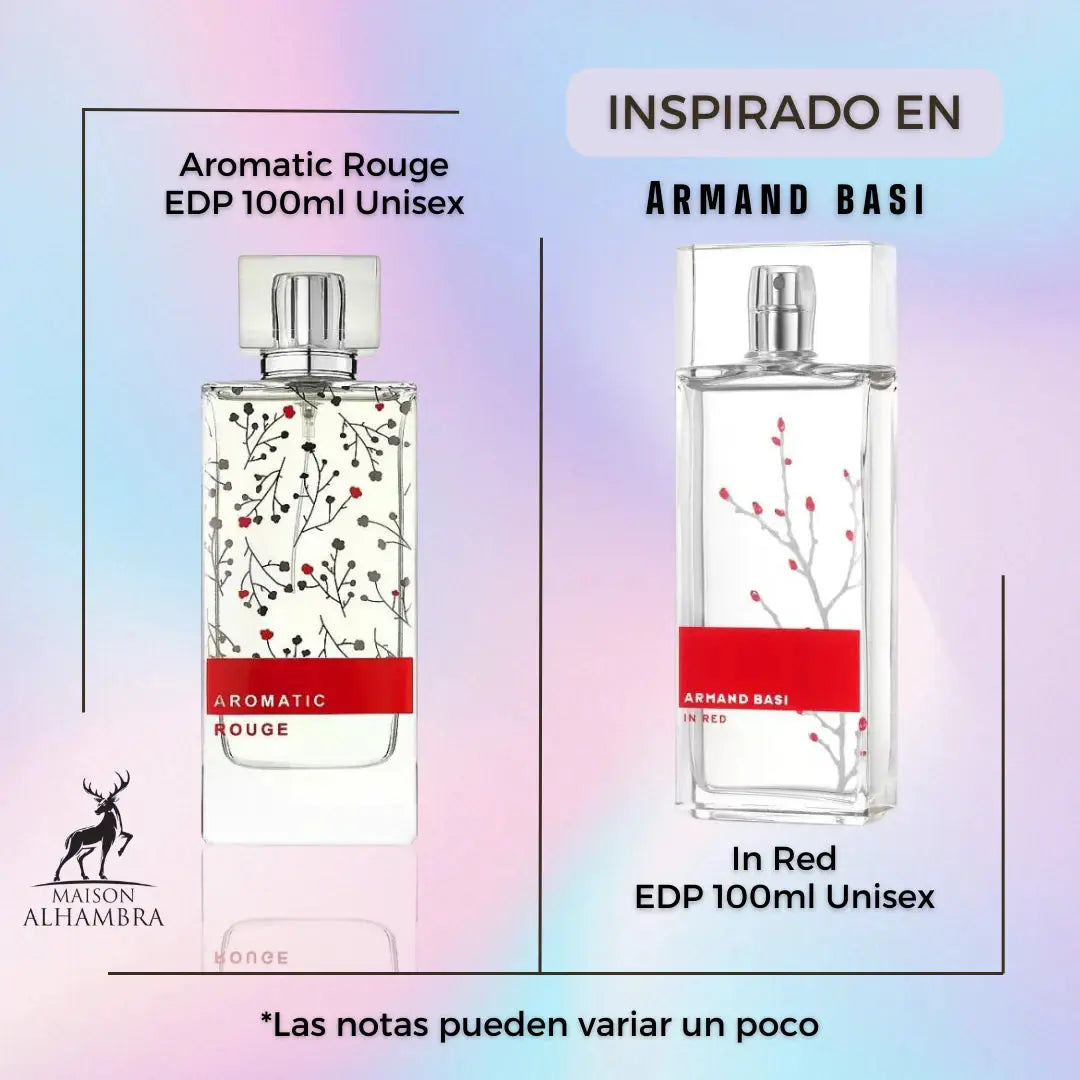 Aromatic Rouge Maison Alhambra - 100ml - Dupe Armand Basi In Red / Baccarat MAISON ALHAMBRA