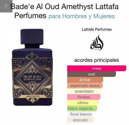 Badee Al Oud Ametyst  Lattafa 100 ml - Dubai Esencias