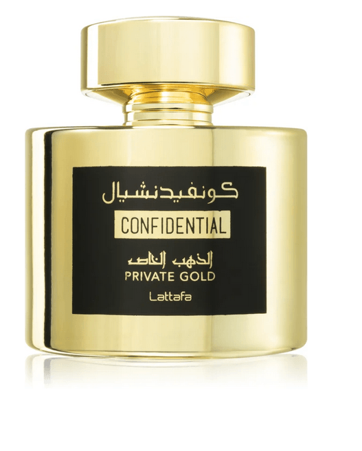 Confidential Private Gold Lattafa 100 ml - Dubai Esencias