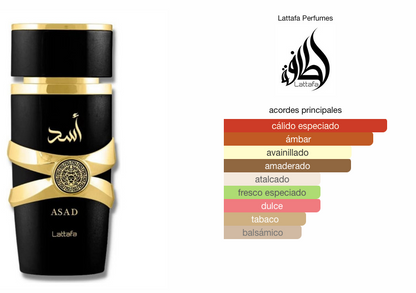 ASAD LATTAFA 100 ML - YARA hombre Lattafa- Eau de Parfum Made in Dubai - Dubai Esencias
