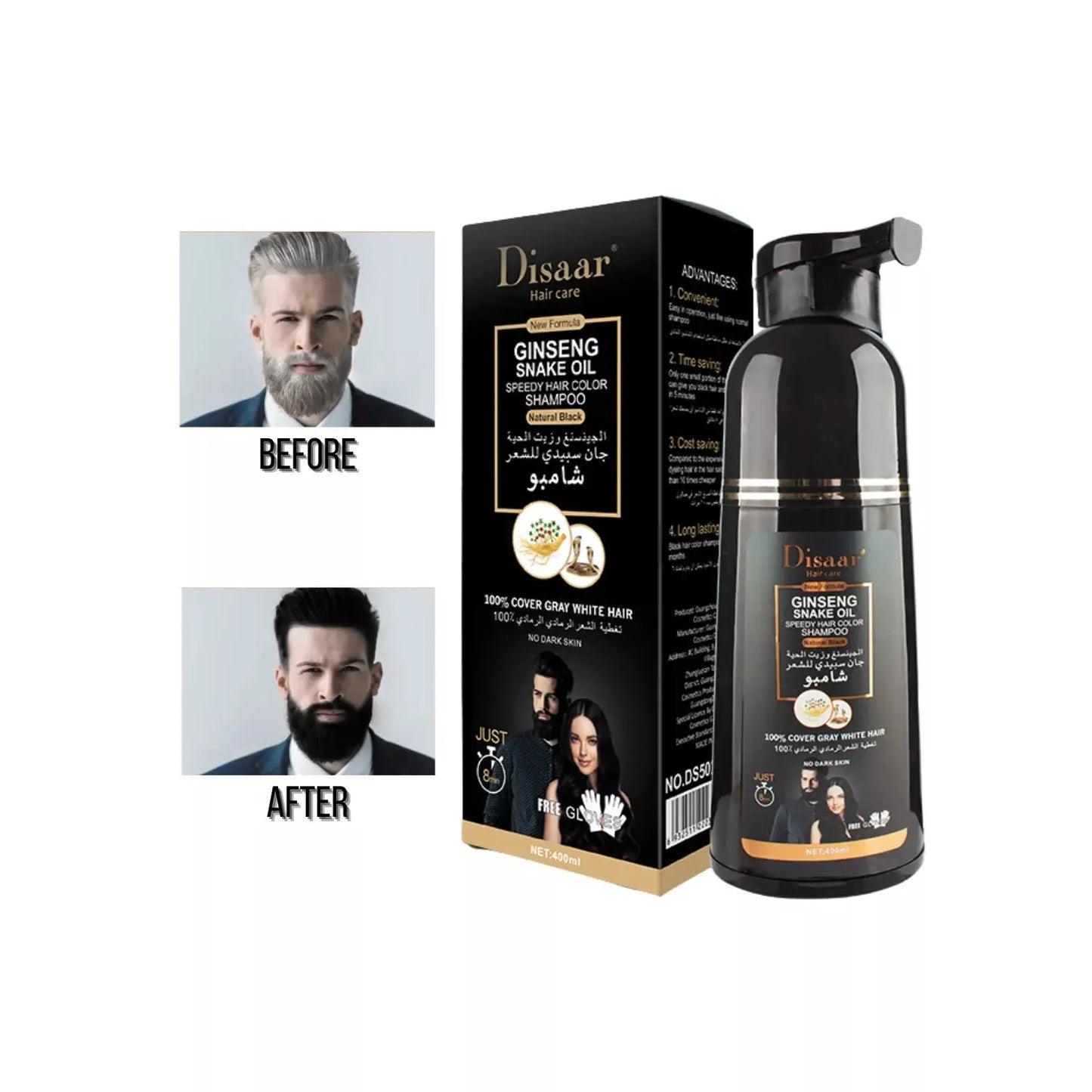 Champú natural Black Disaar