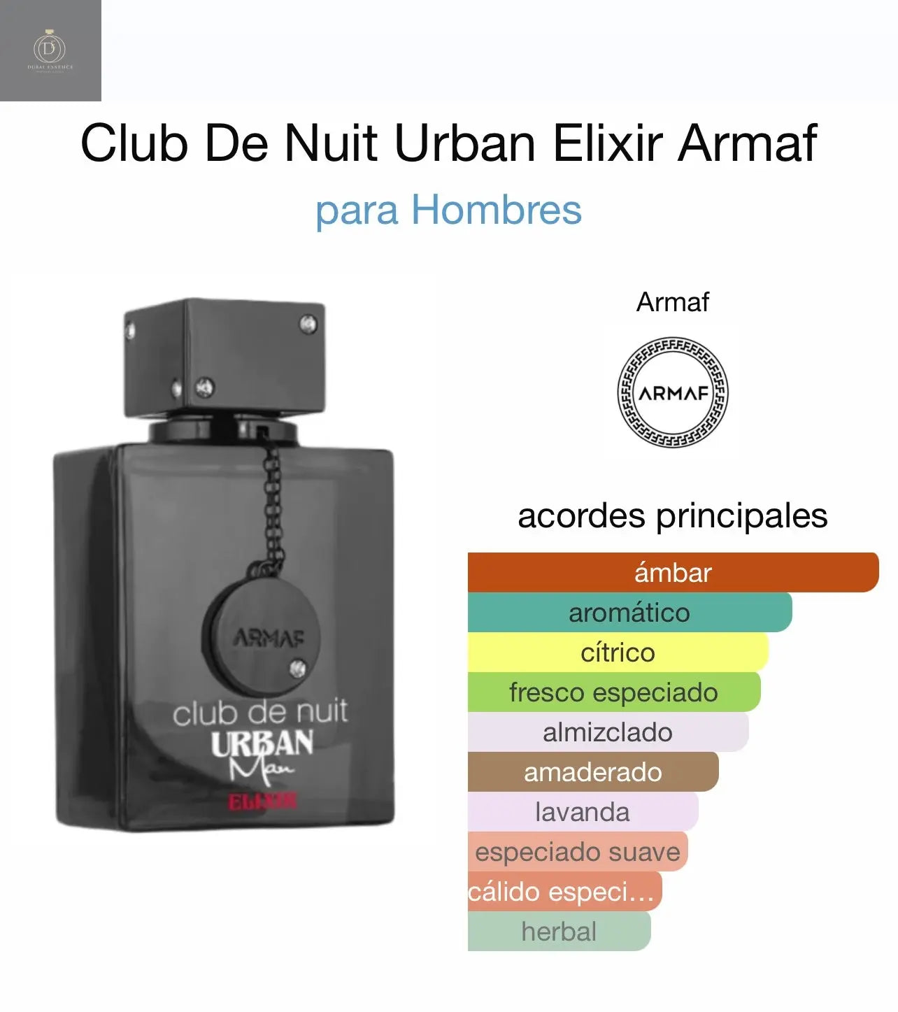 Club De Nuit Urban Elixir de Armaf 105 ML Armaf