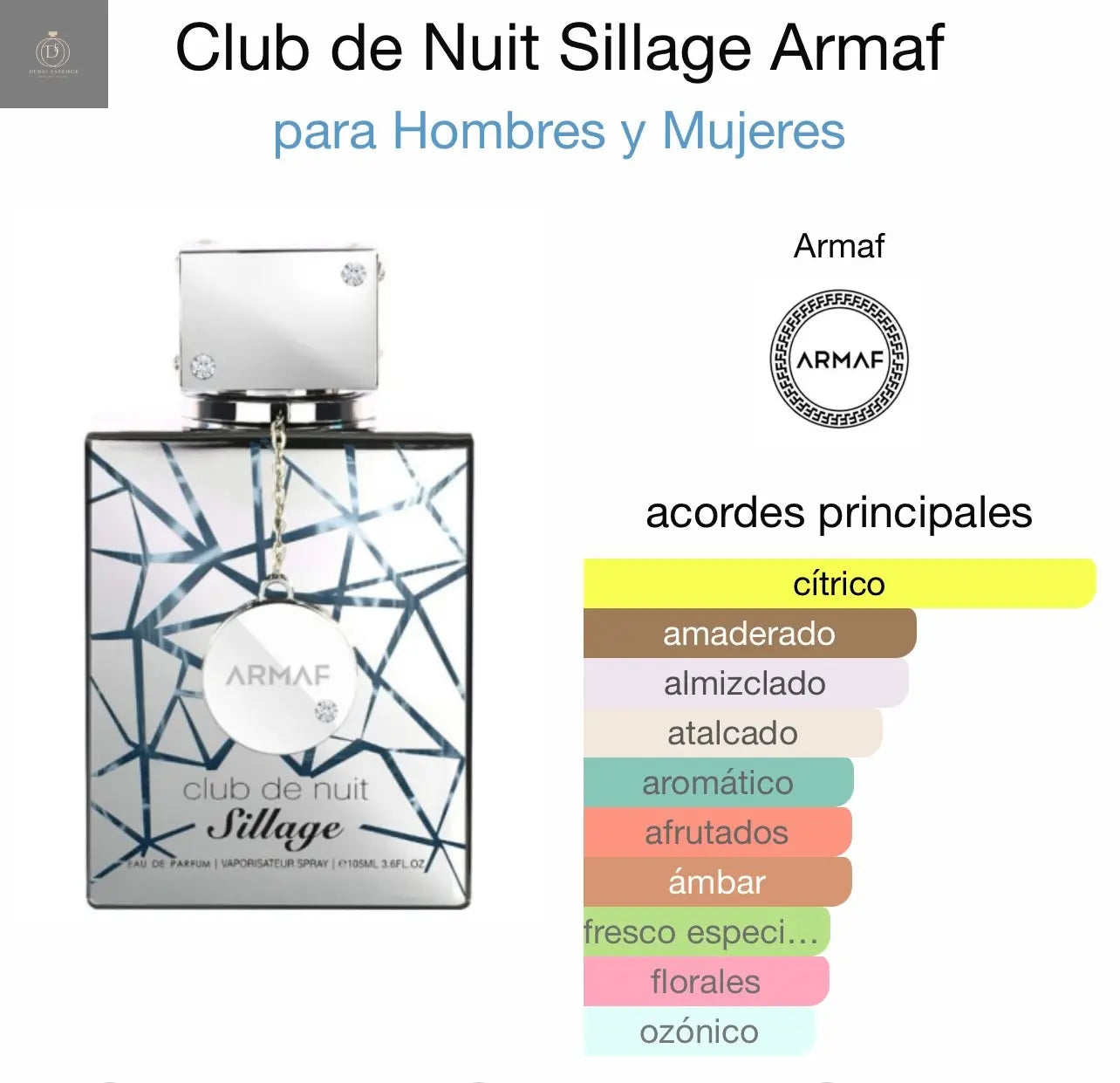 Club de NUIT SILLAGE Armaf 105 ml Armaf