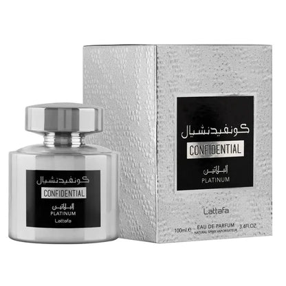 Confidential silver Lattafa -100 ML Lattafa