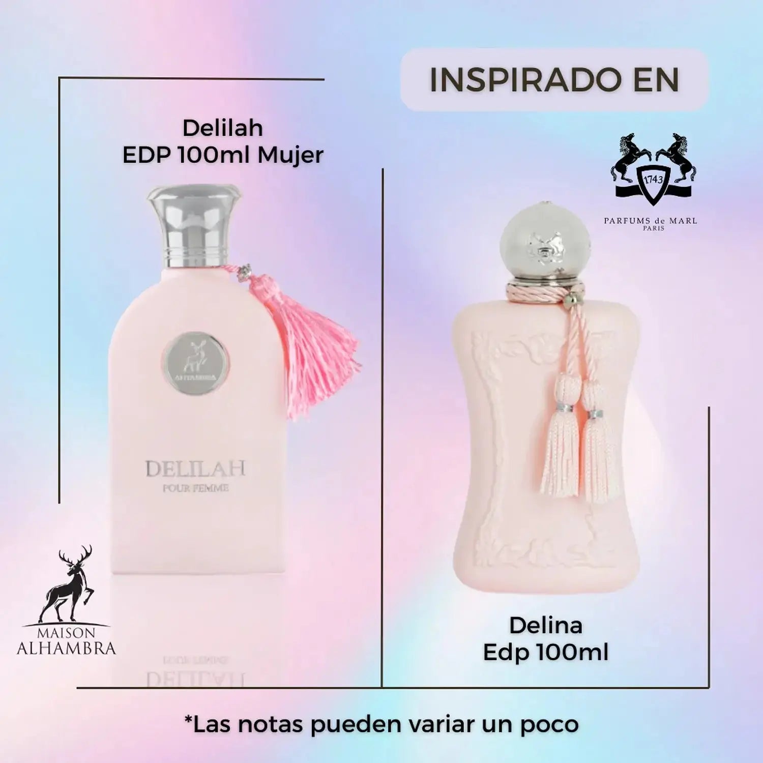 Delilah de Maison Alhambra - 100ml - Dupe Delina Parfums de Marly MAISON ALHAMBRA