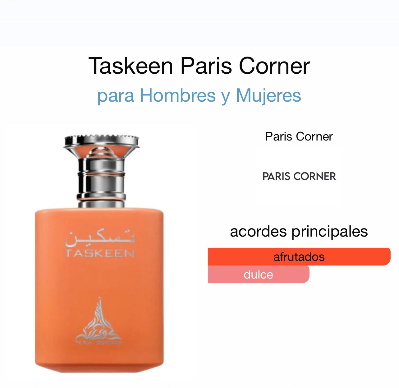 Taskeen  Paris Corner Paris corner