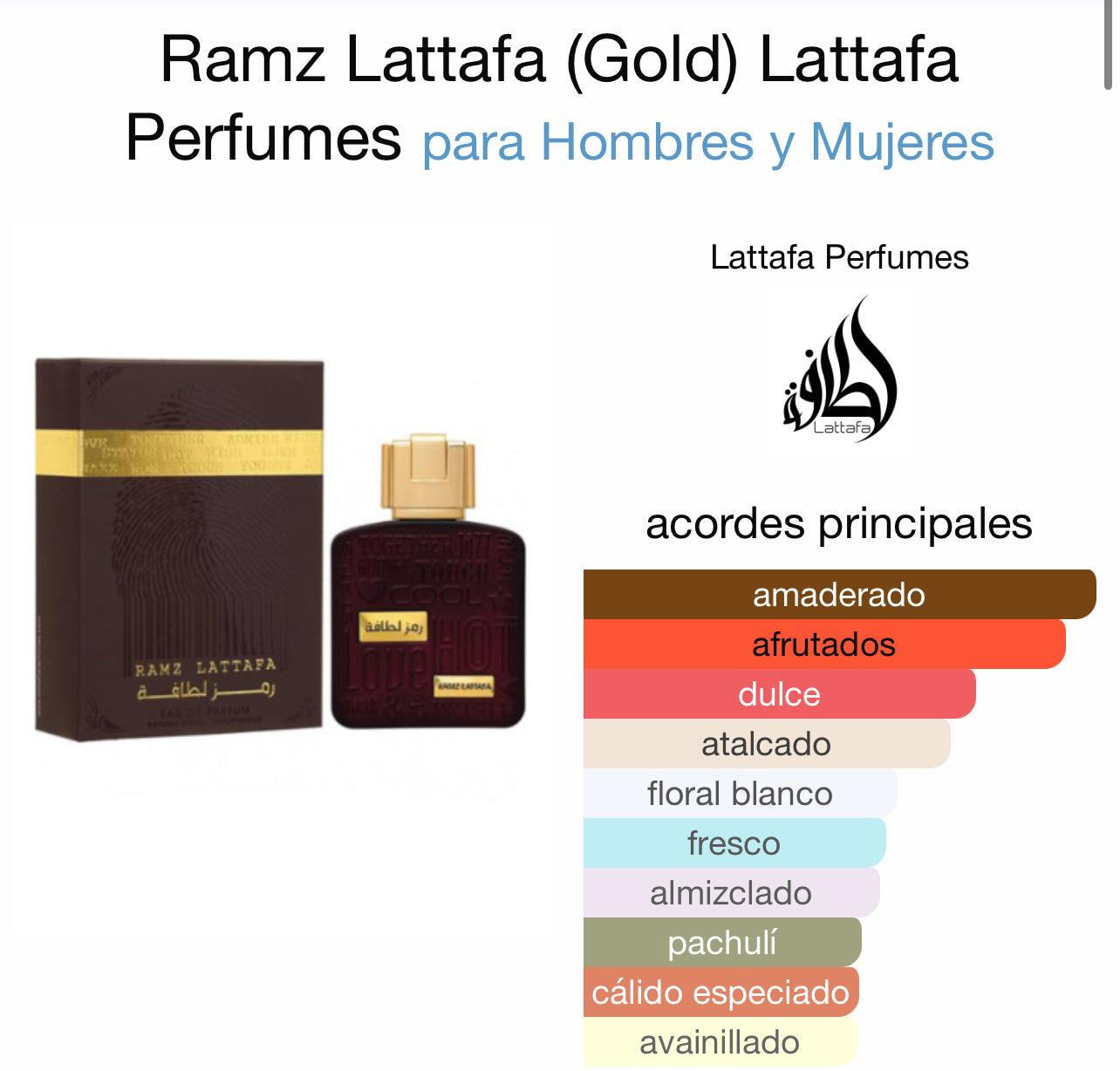 Ramz Lattafa Gold Lattafa 100 ml - Dubai Esencias