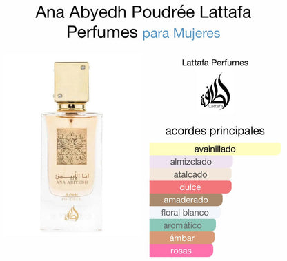 Ana Abiyedh Poudrée Lattafa 80 ml - Dubai Esencias