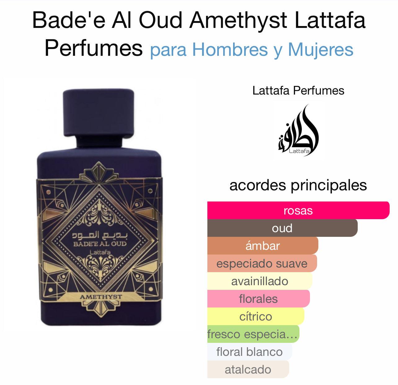 Badee Al Oud Ametyst  Lattafa 100 ml - Dubai Esencias