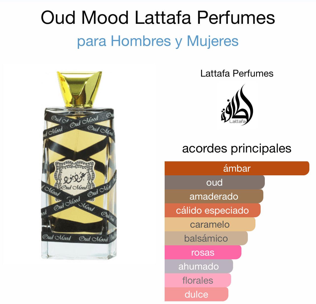 Perfume OUD MOOD ELIXIR Lattafa 100 ml - Dubai Esencias