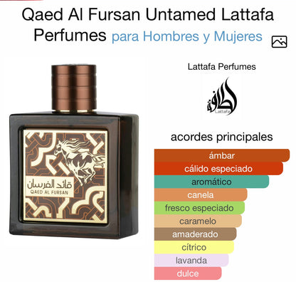 Qaed al fursan UNTAMED lattafa  - 90ml Dubai Essence