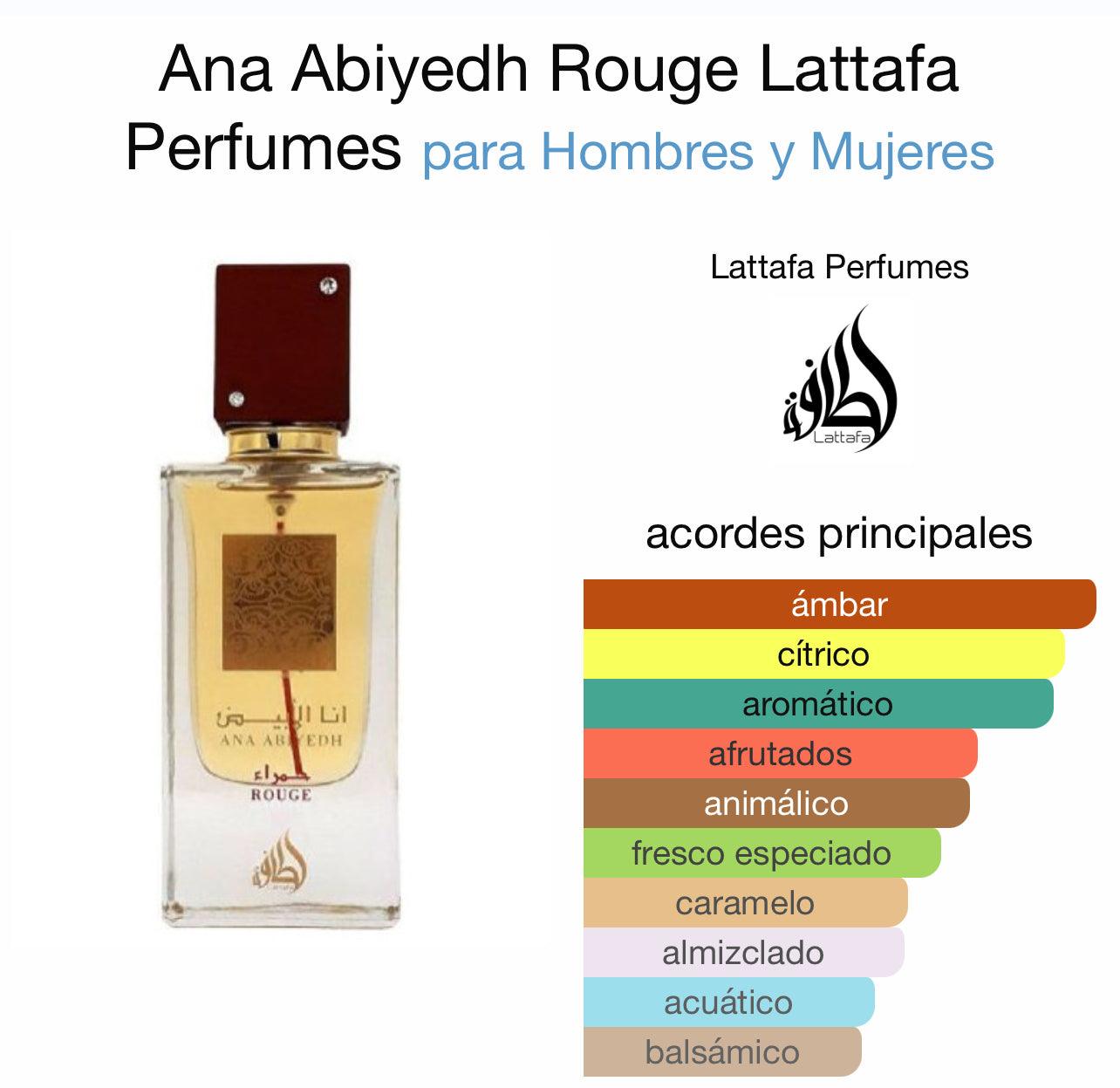Ana Abiyedh Rouge Lattafa  60 ml - Dubai Esencias