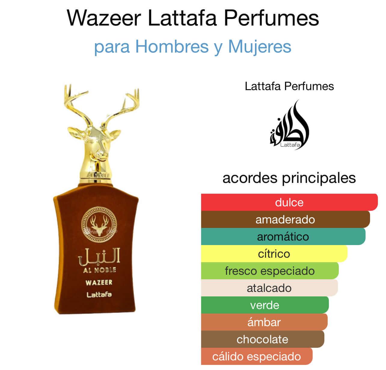 Al Noble Waazer Lattafa 100 ml - Dubai Esencias
