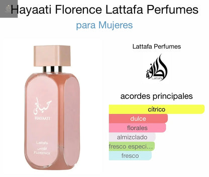 HAYAATI FLORENCE Lattafa Perfumes - Dubai Esencias