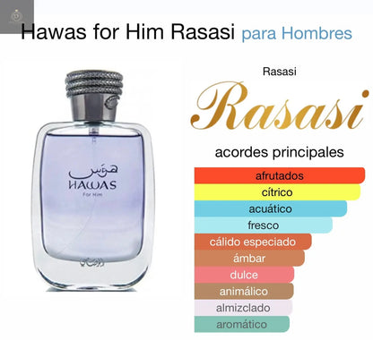 Hawas for Him Rasasi para hombres Rasasi