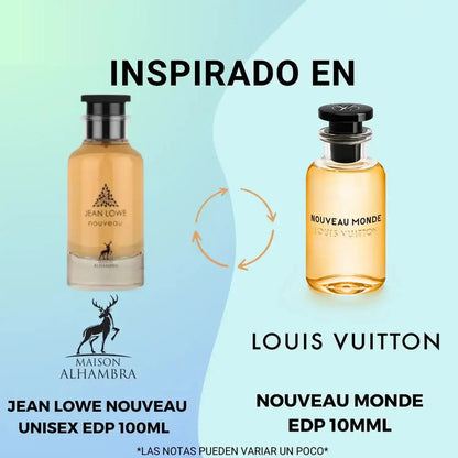 JEAN LOWE  NOUVEAU -100 ml - Dupe Louis Vuitton Nouveau Monde MAISON ALHAMBRA