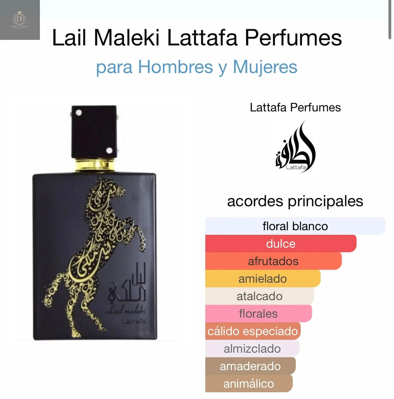 Lail Maleki Lattafa Perfumes - Dubai Esencias