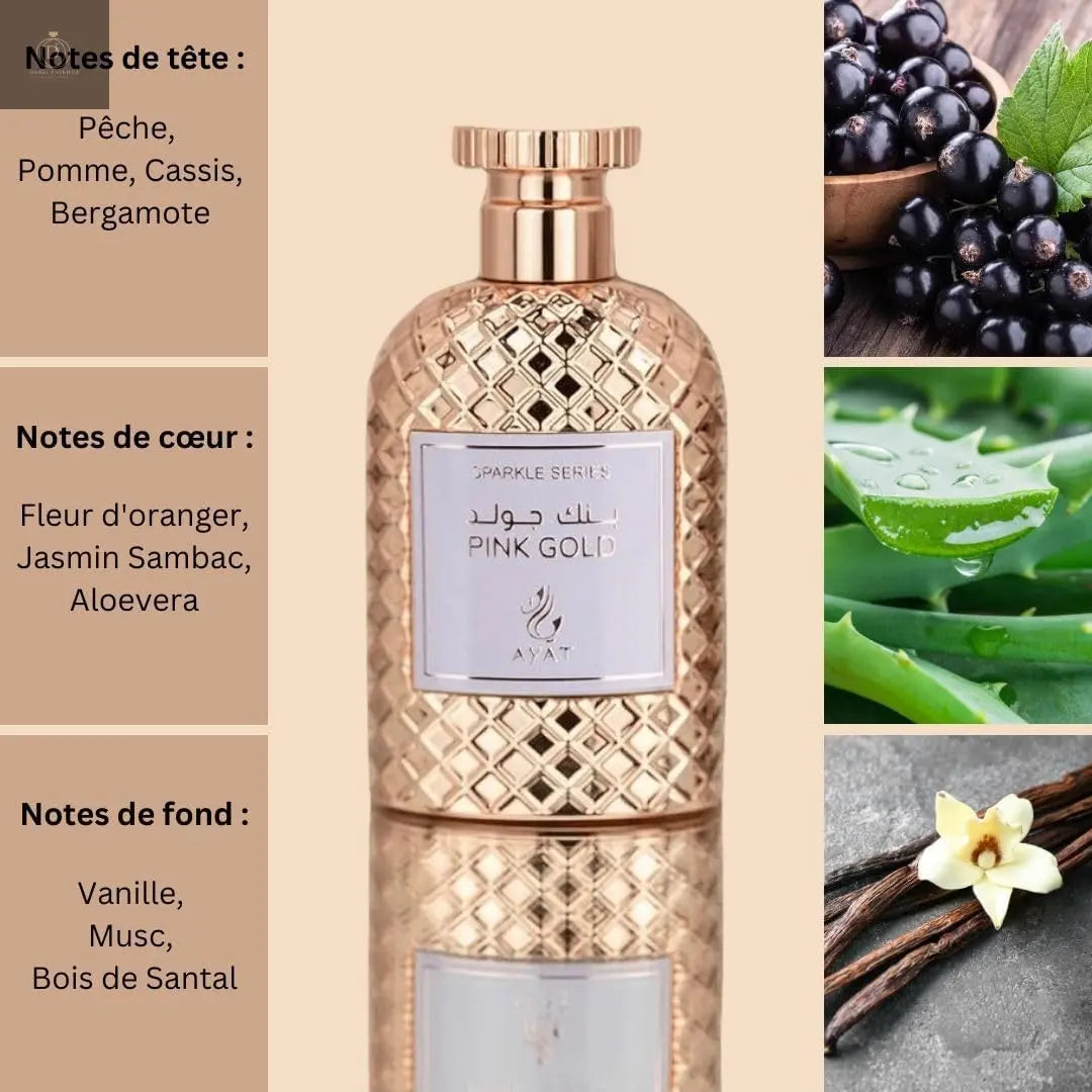 Lattafa PINK GOLD AYAT - 100ml - Eau de Parfum - Made in Dubai - Dubai Esencias