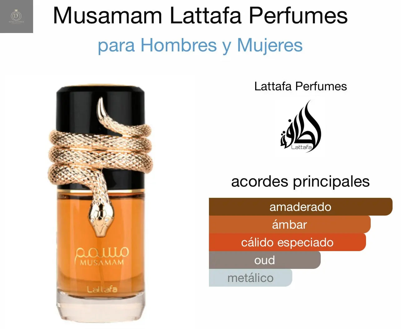 MUSAMAM by LATTAFA 100ml - Dubai Esencias