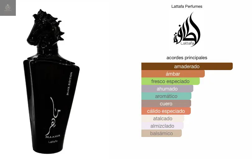 Maahir Black Edittion Lattafa - 100ml - Eau de Parfum - Made in Dubai - Dubai Esencias