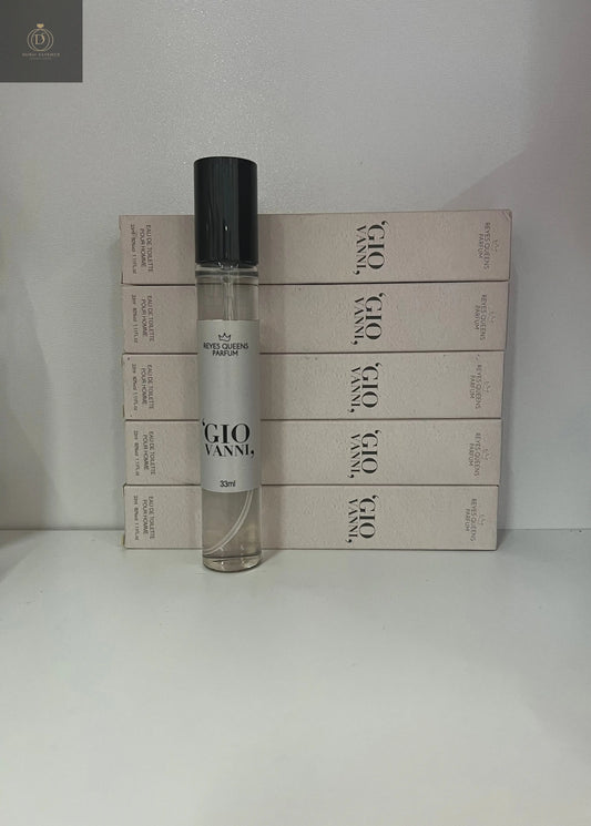 Mini talla perfume bolsillo Gio Vanni inspirada en Acqua Di Gio de Armani Reyes queens parfums