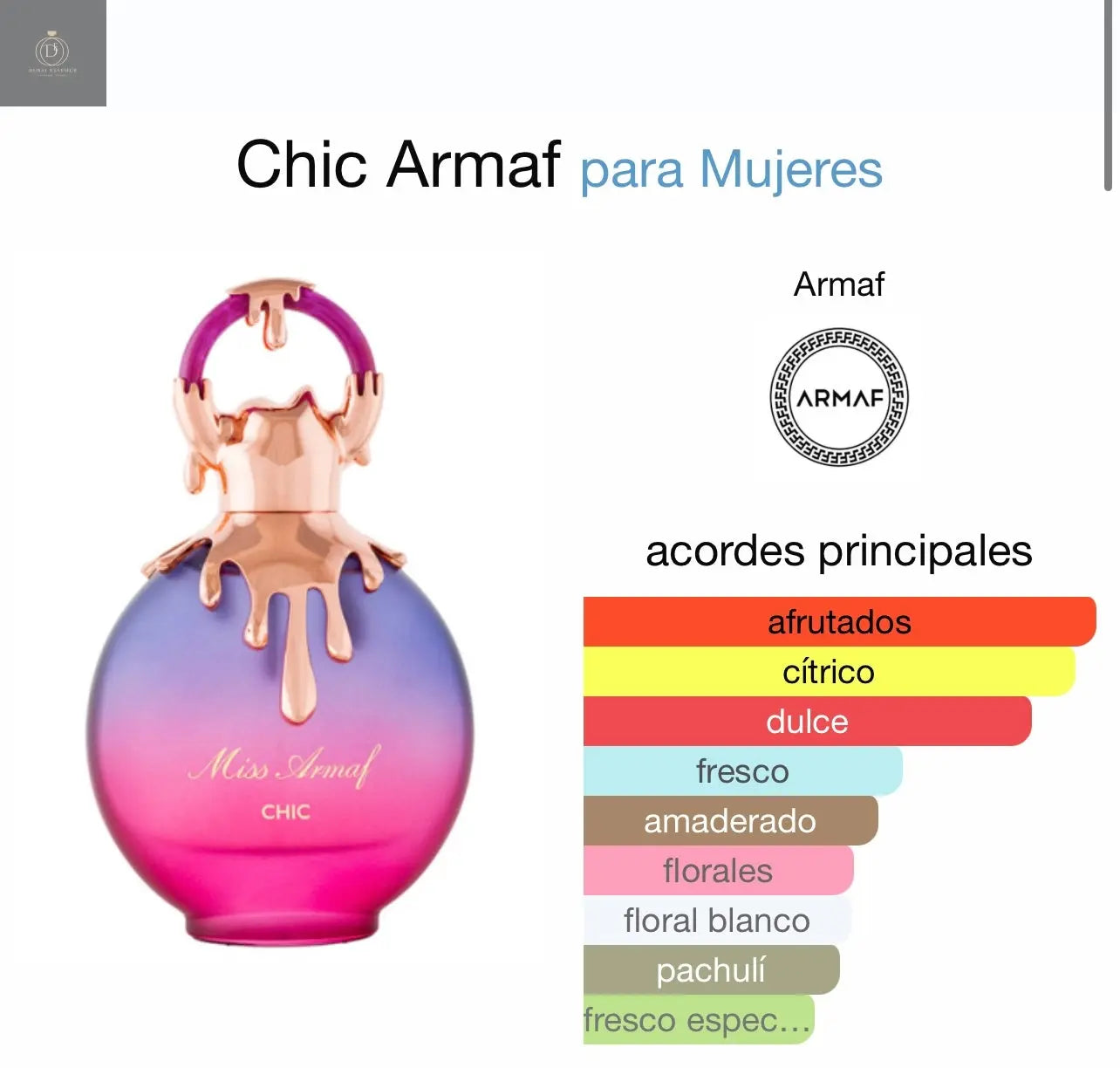 Miss Chic Armaf mujer Armaf