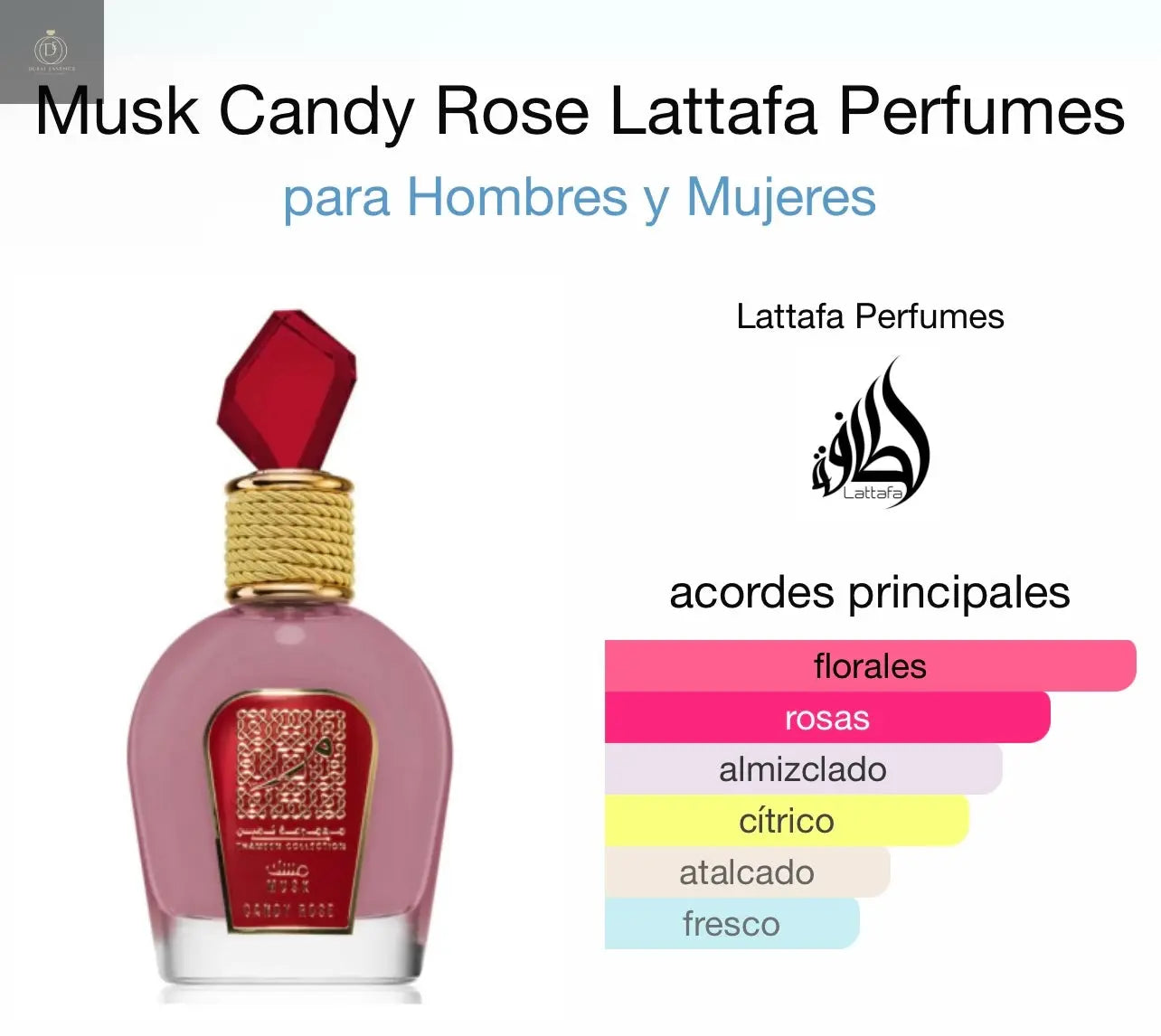 Musk Candy Rose Lattafa Perfumes - Dubai Esencias