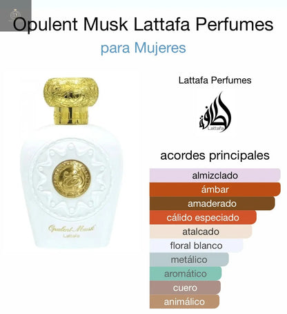 Musk opulent Lattafa - 100 ml - Dubai Esencias