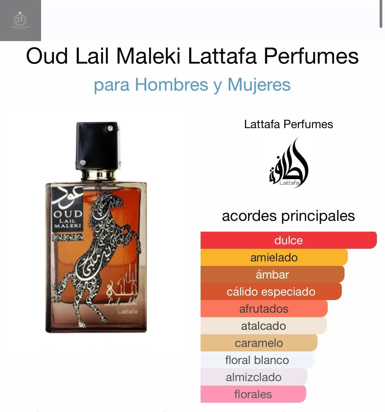 Oud Lail Maleki Lattafa Perfumes Lattafa