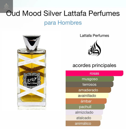 Oud Mood Silver Lattafa Perfumes - Dubai Esencias