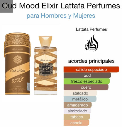 Oud mood elixir Lattafa - 100 ml - Dubai Esencias