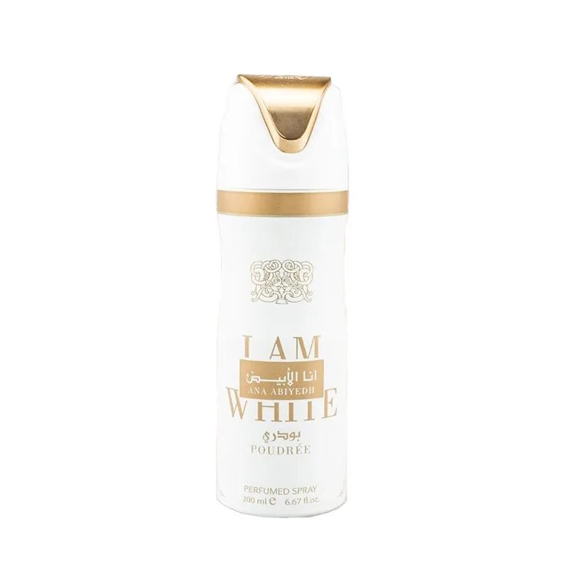 I am white poudre spray Lattafa - Ana Abiyedh Poudré - Dubai Esencias